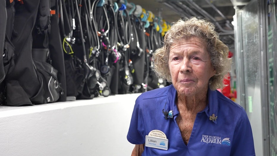 Pictured: Lillian Kenney. Courtesy: The Florida Aquarium.