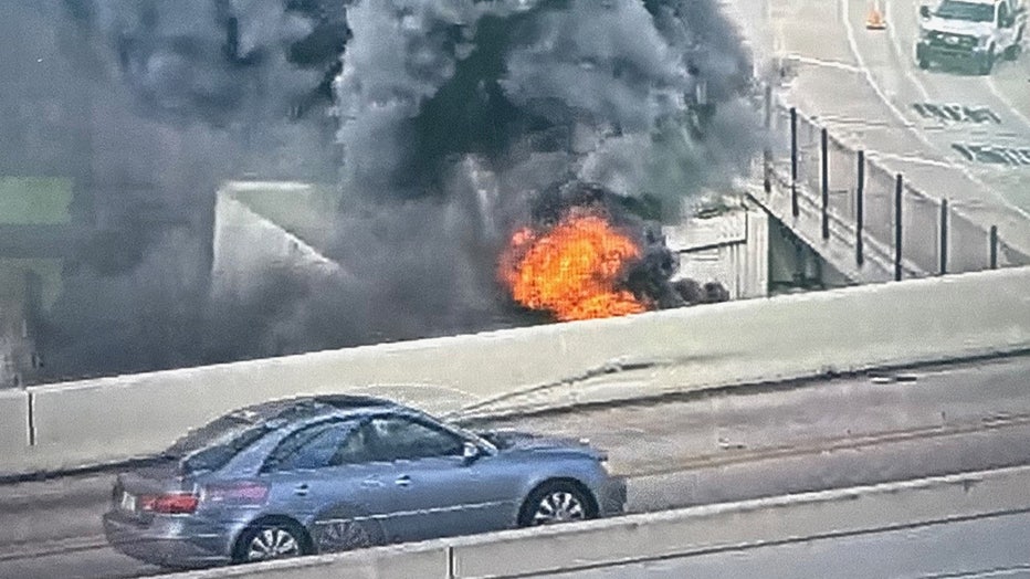 Fiery semi crash closes I-275 near I-4 for several hours Wednesday