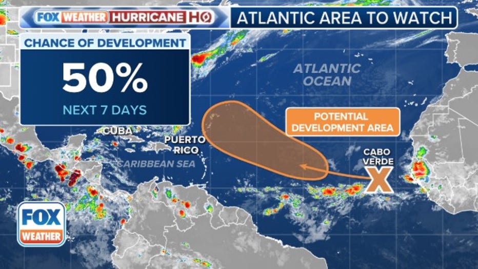 Area to watch in the tropical Atlantic. (FOX Weather)