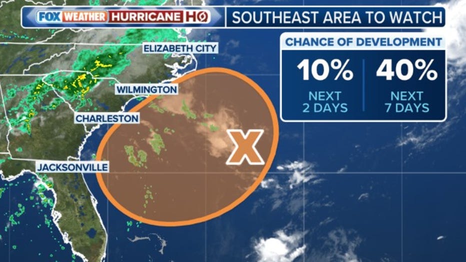 Area to watch off the southeastern U.S. (FOX Weather)