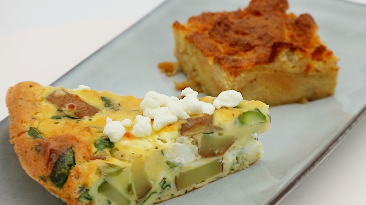 Dinner DeeAs Brunch Week recipes: Vegetable Frittata, French Toast Casserole