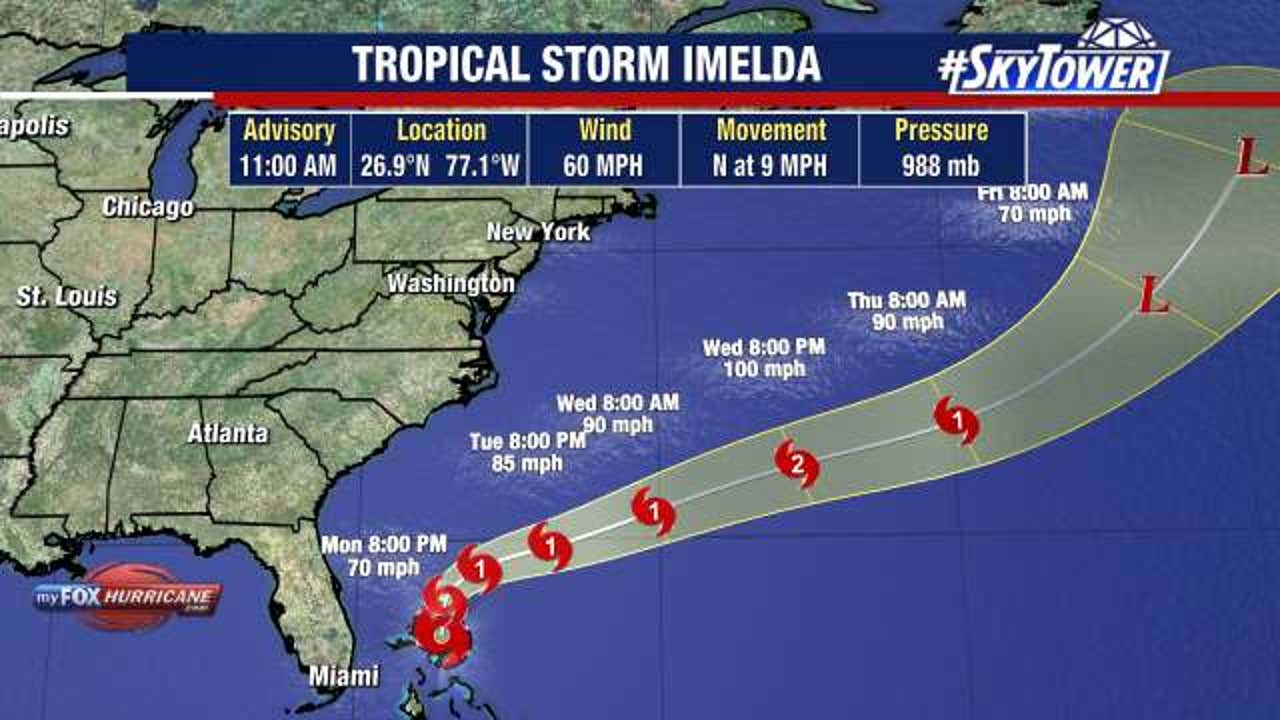 Imelda expected to become a hurricane as it moves away from Florida | FOX 13 Tampa Bay