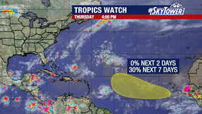 FOX 13 meteorologists tracking only one disturbance in the tropics