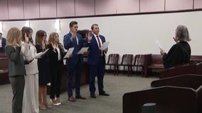 Tampa judge swears in daughter, fellow law graduates