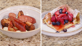 Dinner DeeAs Brunch Recipe: Shrimp and Grits, Baked Pancakes