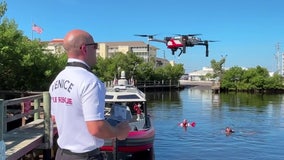 Venice Fire Rescue deploys drone with lifesaving equipment for water rescues: 'It's a key issue'