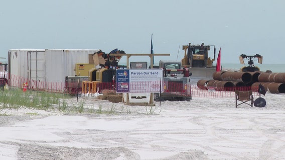 Pinellas County's first beach renourishment project since 2018 gets underway
