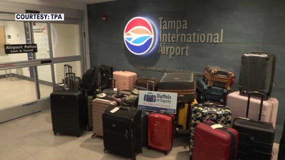 Tampa International Airport donates unclaimed luggage to Hillsborough's 'Duffels of Dignity' program