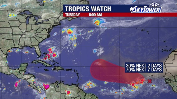 Tropical disturbance in Atlantic could become Gabrielle this week, NHC says
