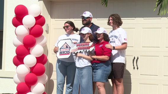 Air Force veteran, family displaced by Hurricane Ian get new mortgage-free home in Venice community