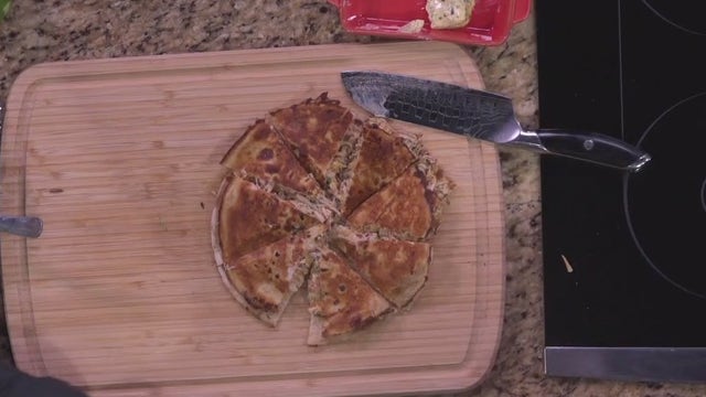 Chef Jeff makes a crispy chipotle chicken quesadilla