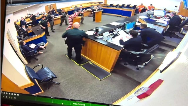 Video: Florida man spits on judge during attack attempt in court