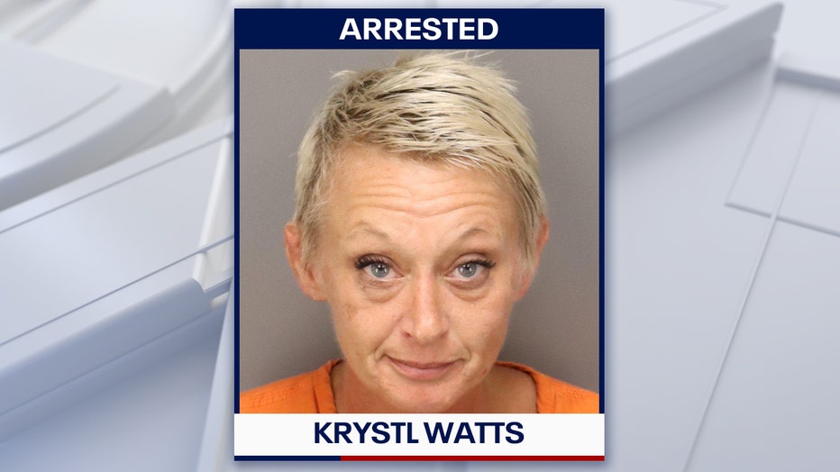 Mugshot of Krystl Watts. Courtesy: Pinellas County Jail.
