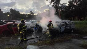 Multiple parked cars catch fire in Dunnellon