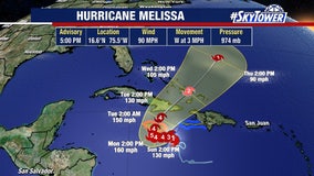 Hurricane Melissa rapidly intensifying in Caribbean, could become Category 5 storm