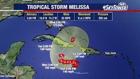 Tropical Storm Melissa strengthens as it takes aim at Jamaica, expected to become major hurricane