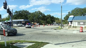 Motorcyclist taken to the hospital after Tampa crash
