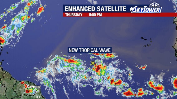 New tropical wave being monitored, expected to enter Caribbean Sea early next week