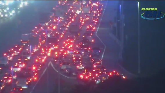 Crash slowed traffic to a crawl on Howard Frankland Bridge during rush hour