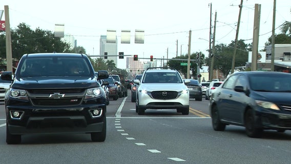 Orange cones, lane shifts on Kennedy Boulevard mark start of FDOT’s major drainage project