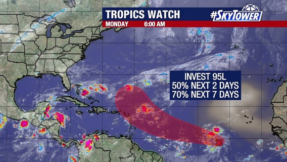 Invest 95L could become tropical depression this week