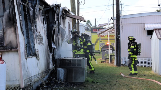 Brandon mobile home fire under investigation for possible arson