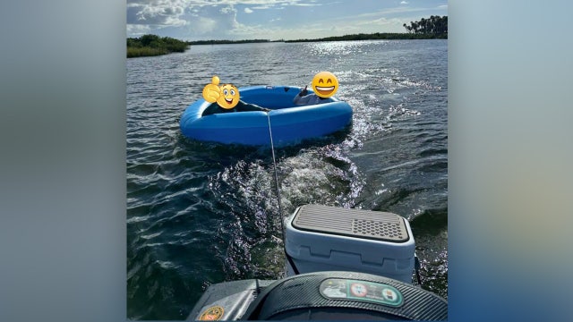 ‘Adventurous individuals’ try to set sail on inflatable pool off Hernando County coast