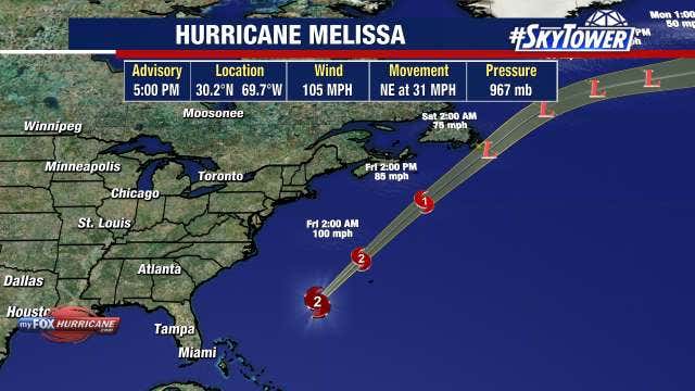 Hurricane Melissa to brush Bermuda as Category 2 storm after blasting Jamaica and Cuba