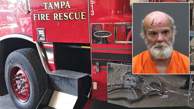 Suspect swipes fire engine from St. Joseph’s Hospital and slams into SUV: Police