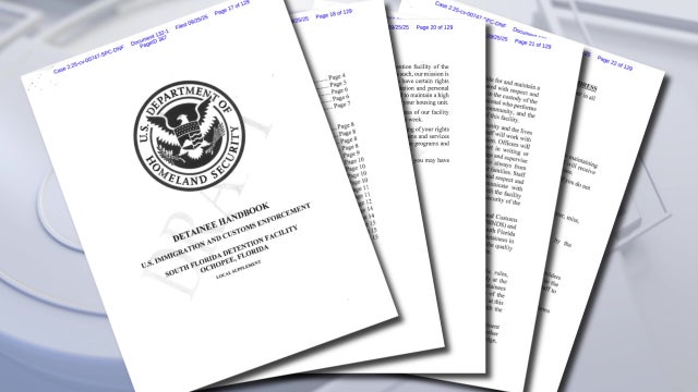 Alligator Alcatraz handbook revealed amidst lawsuit