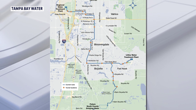 Major southern Hillsborough County water pipeline project to begin in November