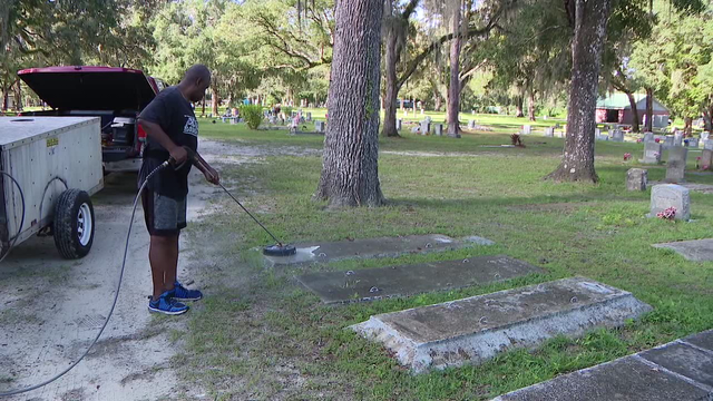 Army veteran hopes to clean every grave at Brooksville Cemetery