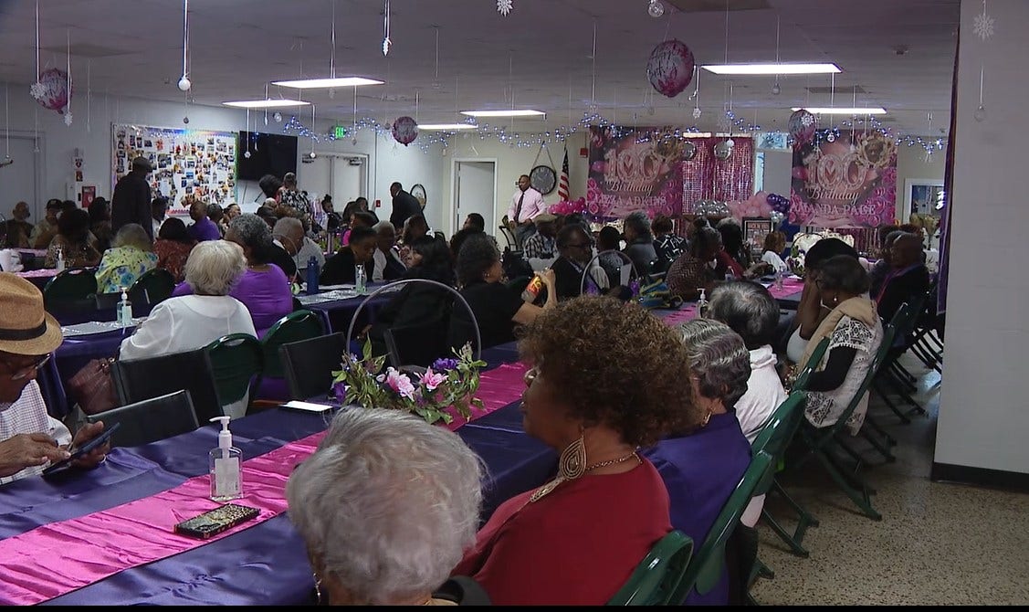 Celebrating their big 100! Tampa's Progress Village honors two centenarians with a birthday celebration