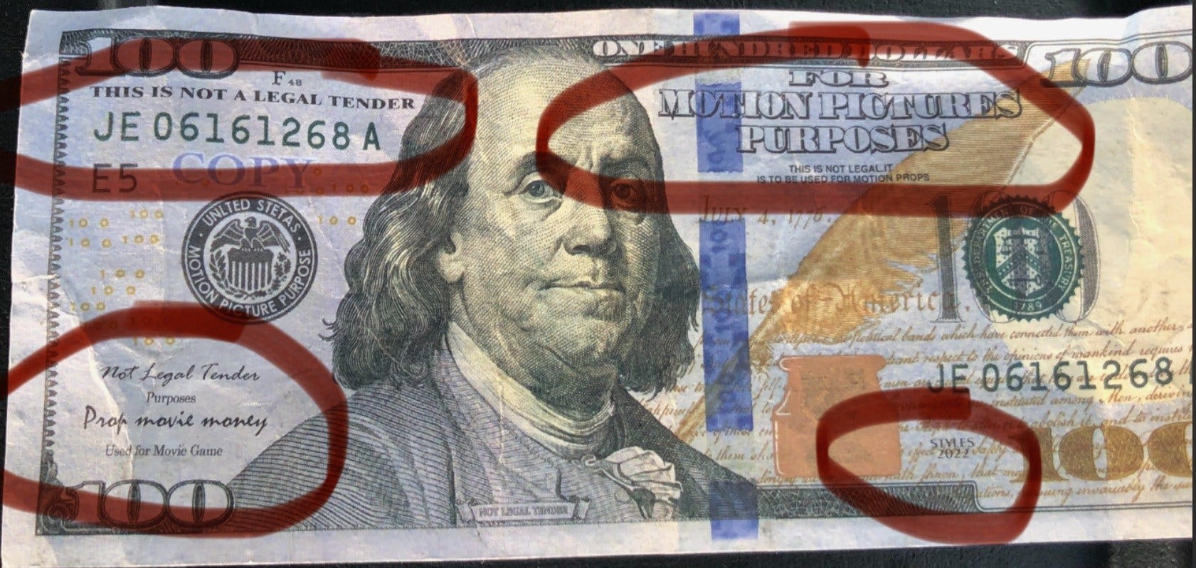 Fake money used in movies circulating in Florida: MCSO