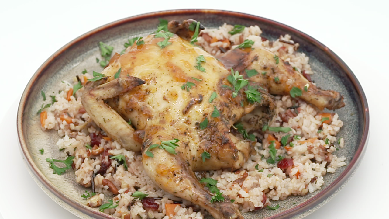 Dinner DeeAs recipe: Glazed Cornish Hens