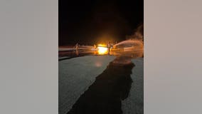 Plane catches fire at airport in Highlands County