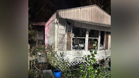 Deputy rescues woman from burning mobile home in Weeki Wachee: HCSO