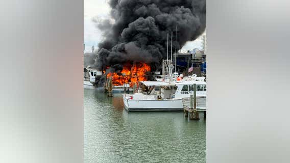 Boat fire destroys 1 fishing boat, damages 2 more at marina on Madeira Beach