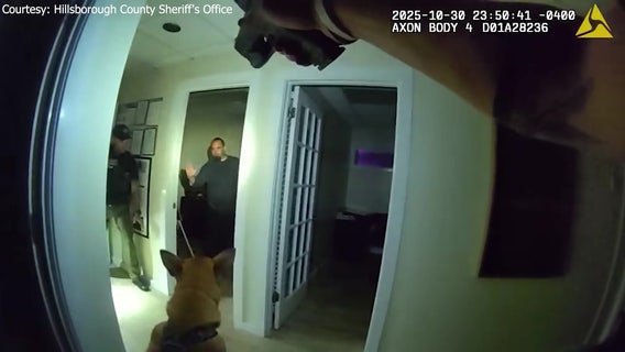 VIDEO: Man arrested for breaking into Tampa business