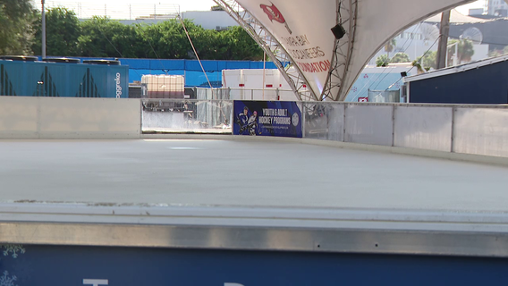 Winter Village skating rink built with the help of Tampa Bay Lightning