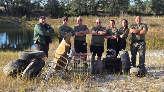 Hernando dive team finds debris, trash during training at sinkhole