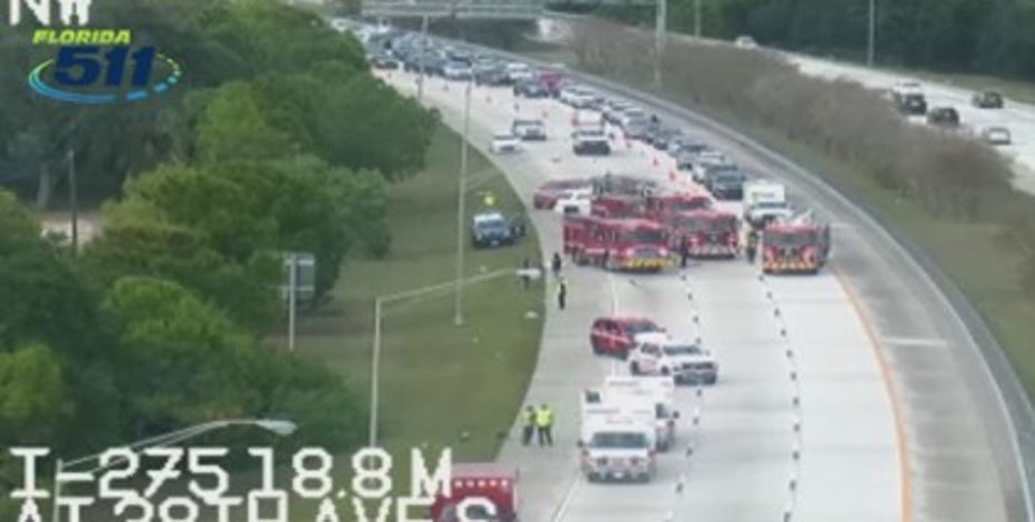 I-275 southbound back open after car fire: FDOT | FOX 13 Tampa Bay
