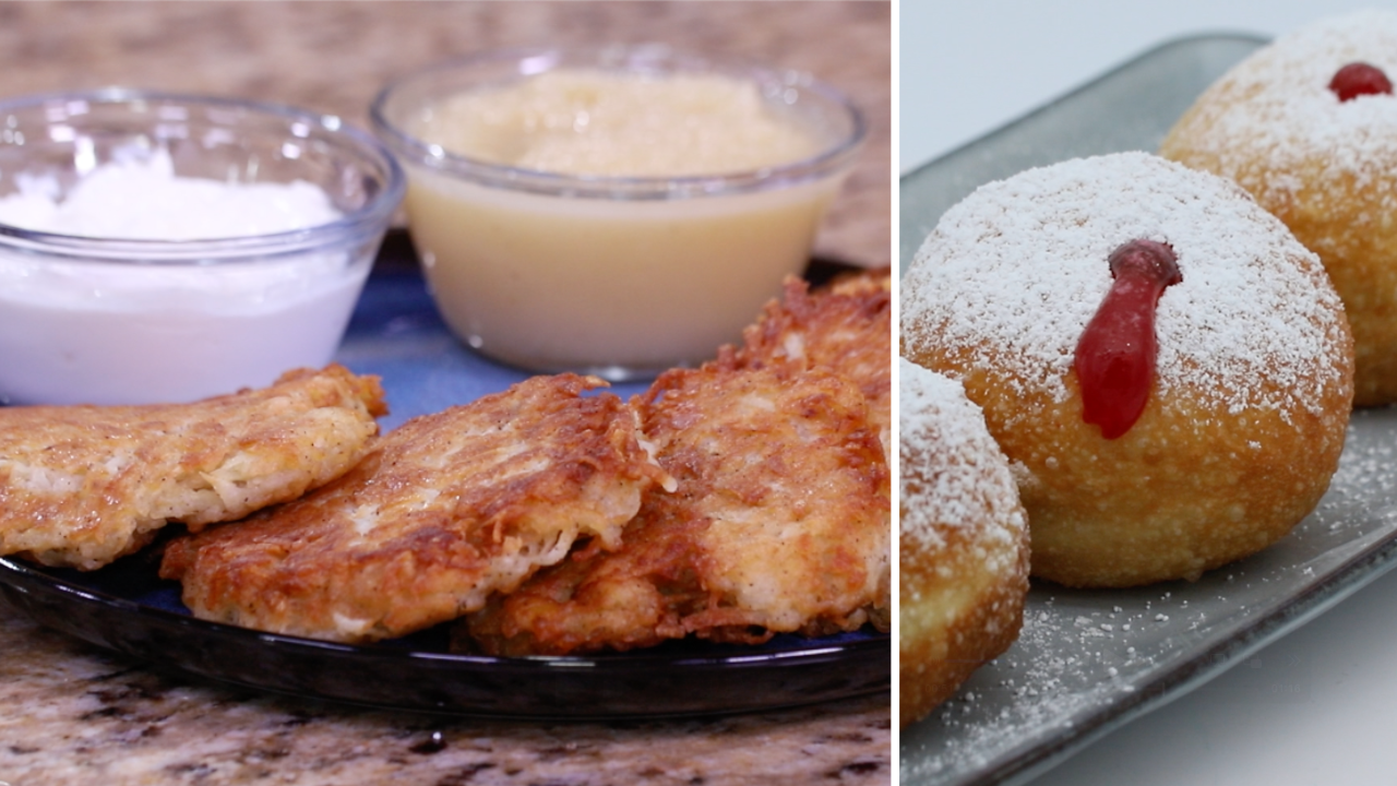 Dinner DeeAs recipes: Crispy Latkes & Fluffy Sufganiyot (Jelly Donuts)