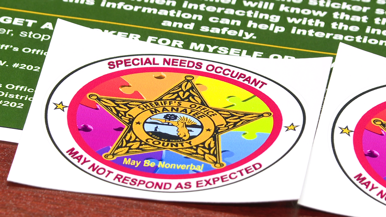 New sticker program helps Manatee County deputies 'respond with care'