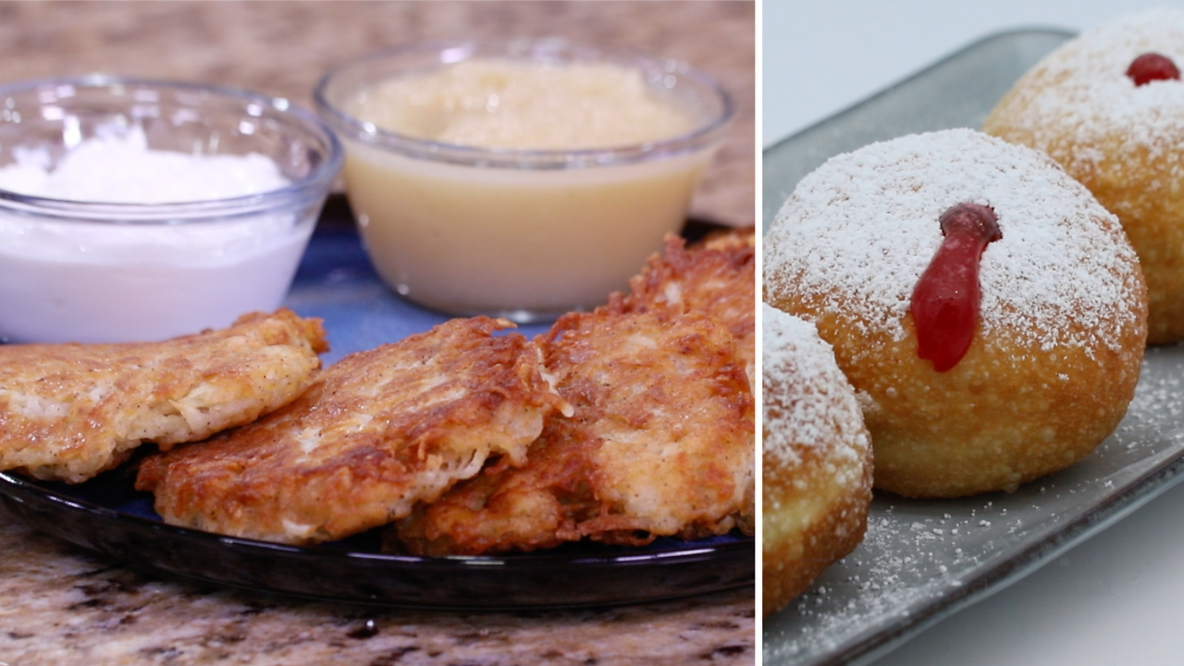 Dinner DeeAs recipes: Crispy Latkes & Fluffy Sufganiyot (Jelly Donuts)