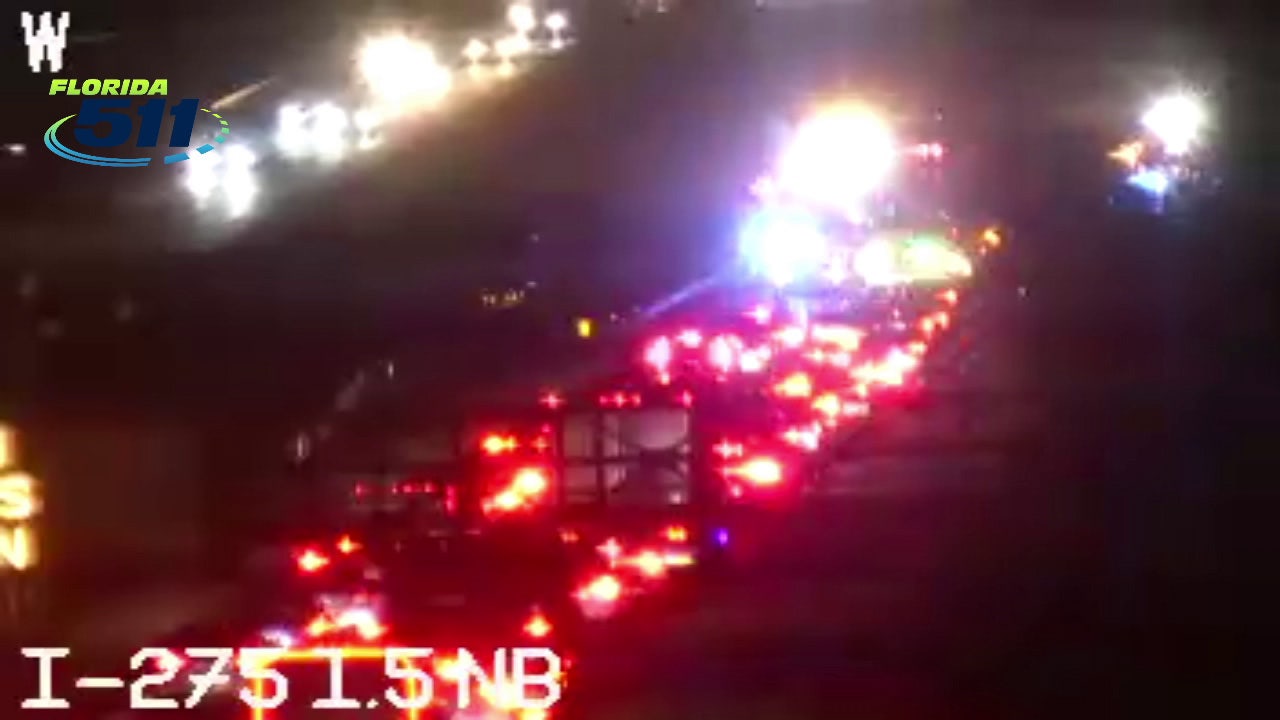 Injuries reported in I-275 crash that caused major delays in Manatee County