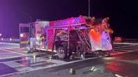 Winter Haven firetruck hit by SUV, firefighters pull injured driver to safety: WHPD