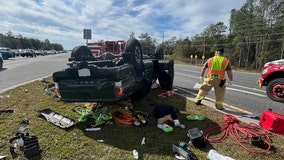 4 hospitalized in Brooksville rollover crash on U.S. 41