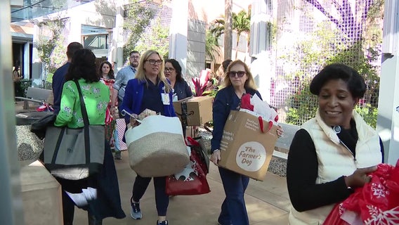 Tampa General-USF Health donates hundreds of presents to Hillsborough County children in foster care