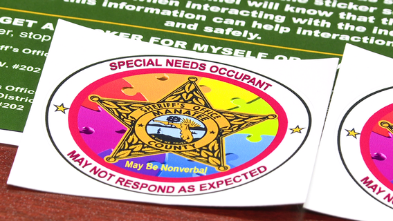 New sticker program helps Manatee County deputies 'respond with care'